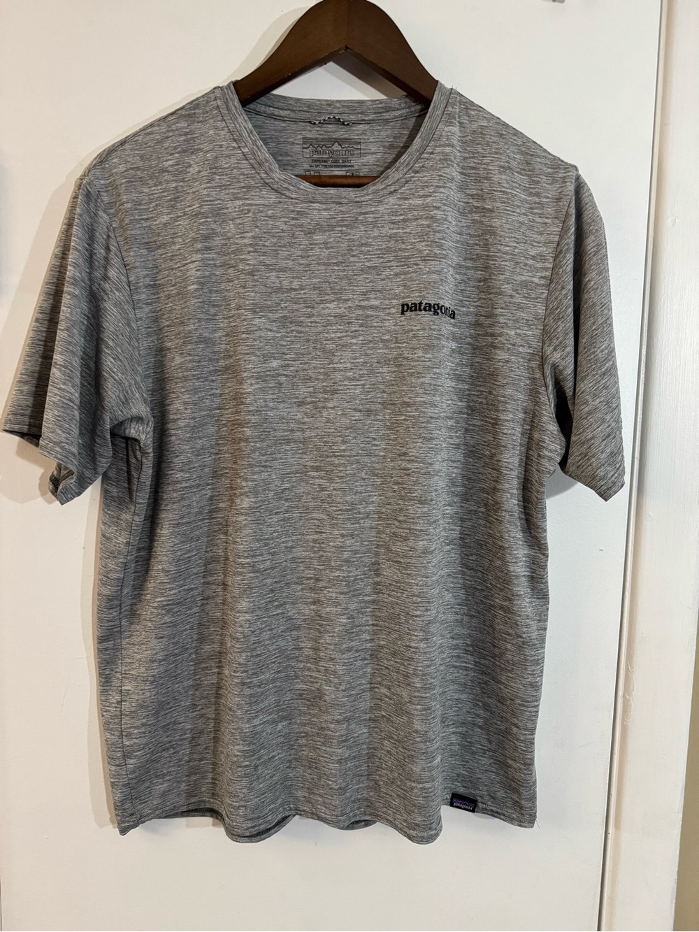 Patagonia Men’s Gray Heather Short Sleeve Crew T-Shirt